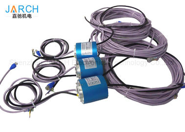 1 kanallı Ethernet slip ring, Delik kayma halkası üzerinden güç / sinyal Max Hız: 500RPM