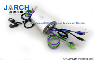 Anti-Jamming Ethernet Slip Ring ID 50mm OD 120mm Altın - Altın İletişim